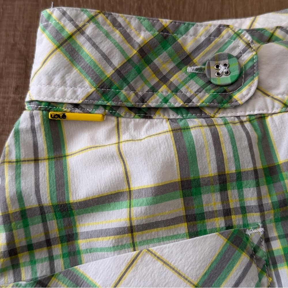 Lole Green‎ Plaid Skort Sz 6 Golf Tennis Pickle Ball UPF 50+ Water Repellent - Picture 7 of 13